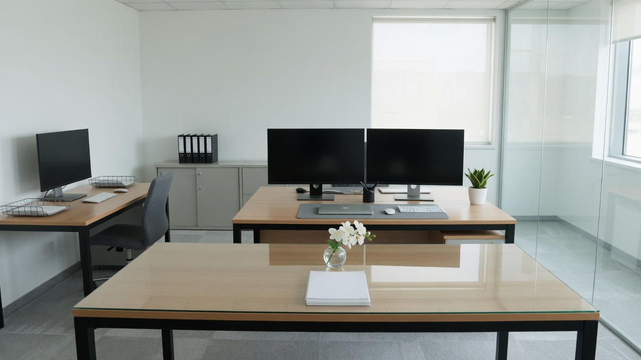Office after cleaning
